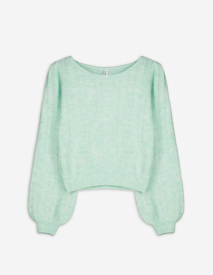Strickpullover - Puffärmel