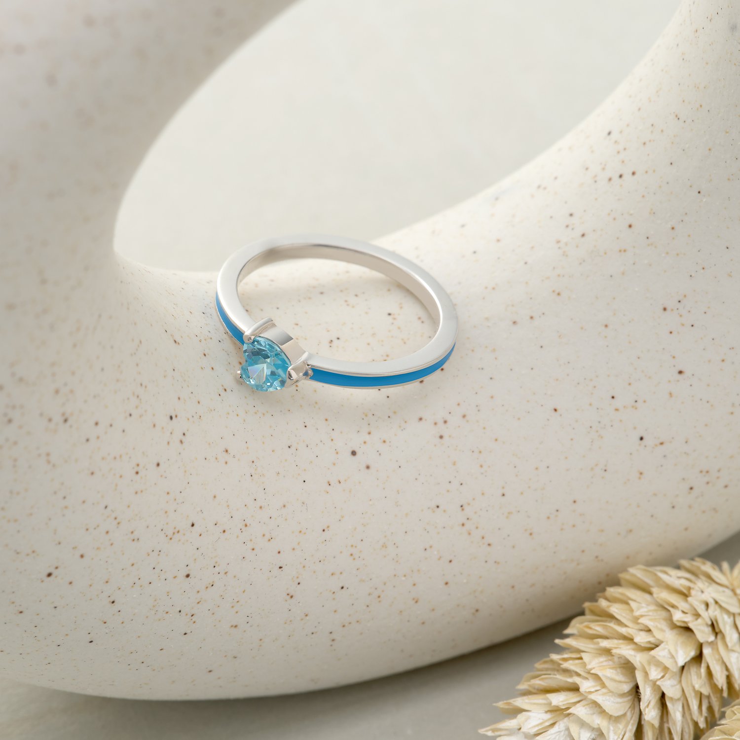 Jette Rings modrá, strieborná