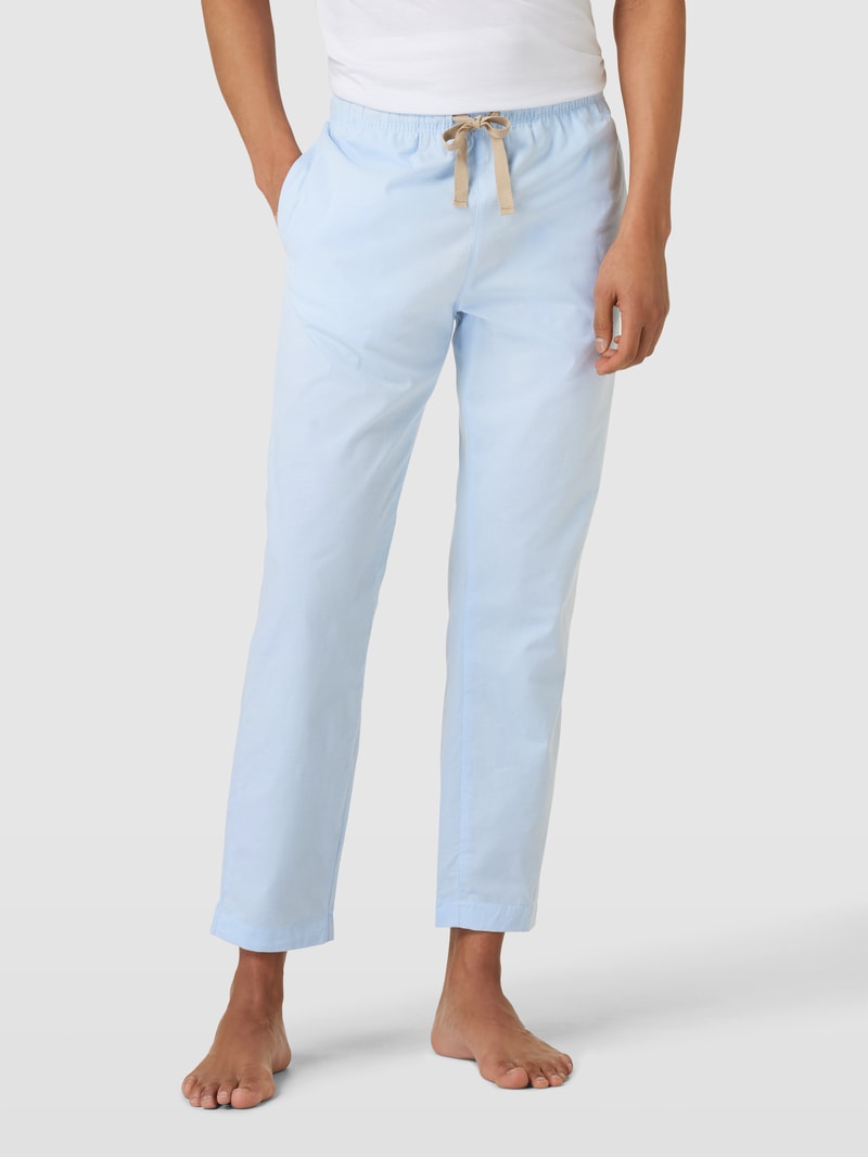 Pyjama-Hose mit elastischem Bund in hellblau