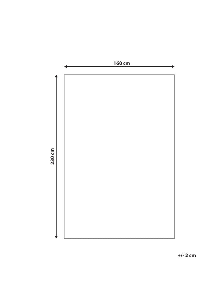 Beliani Outdoorteppich MANSA in Schwarz/Beige - (W) 160 x (H) 0.5 x (L) 230 cm günstig kaufen onesize