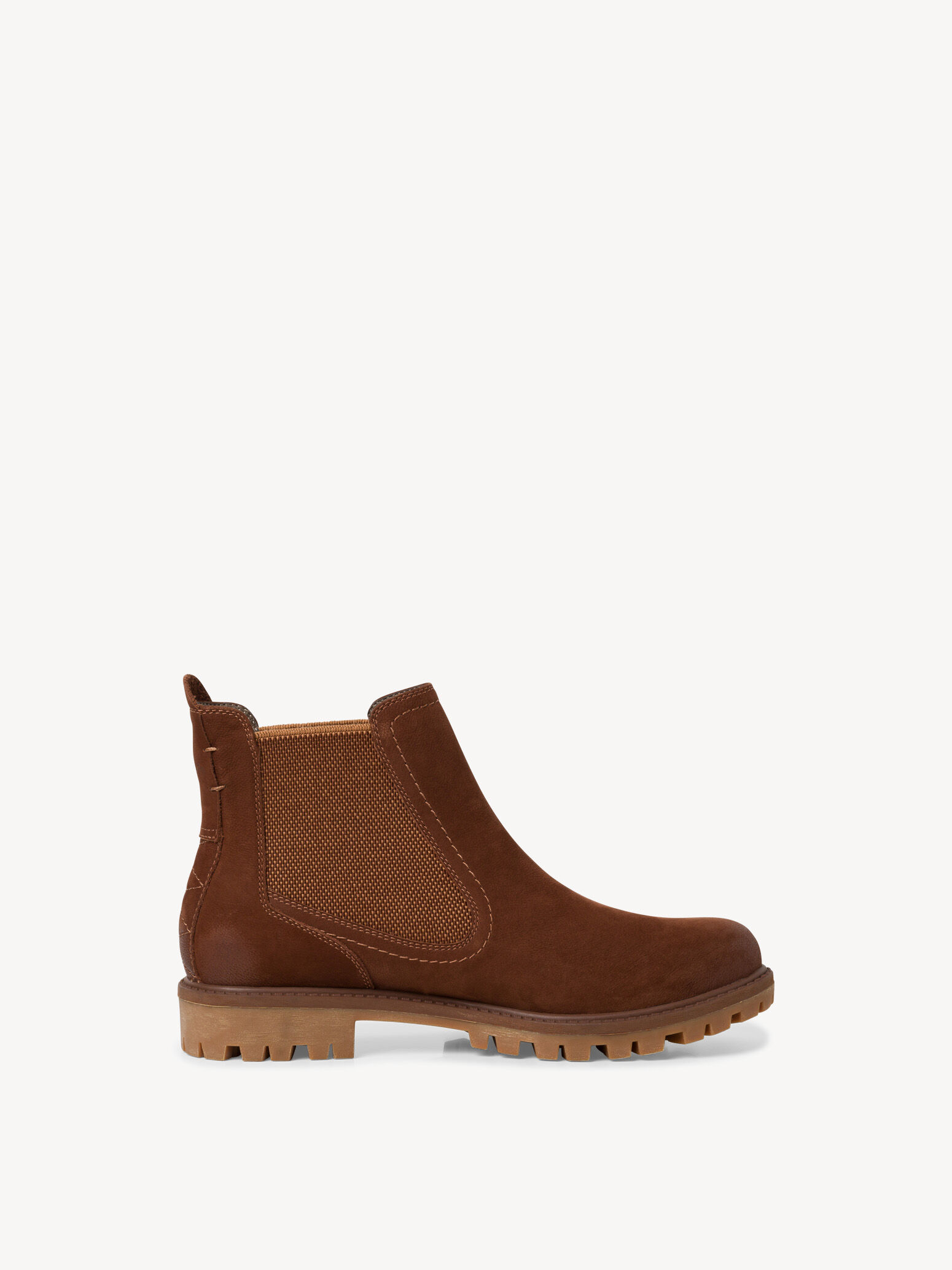 Bottine Chelsea en cuir - marron