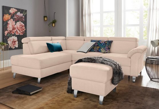 sit&more Ecksofa Arngast, inklusive Kopfteilverstellung und Federkern