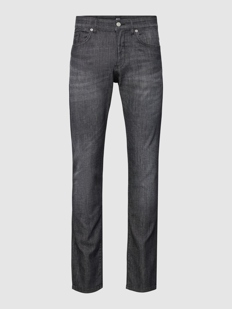 Jeans im 5-Pocket-Design Modell 'Delaware' in mittelgrau