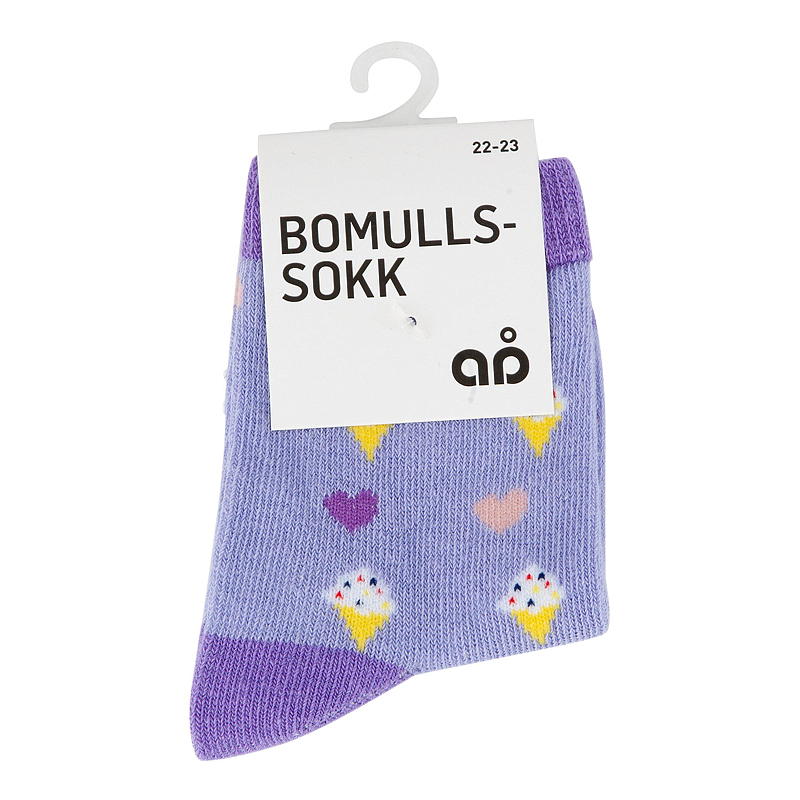 Time 2 Change Bomullssokk med motiv str 22/23