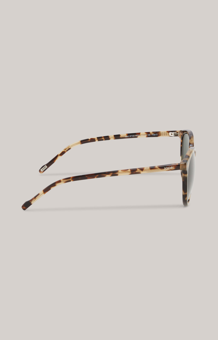 Sonnenbrille in Braun/Grün