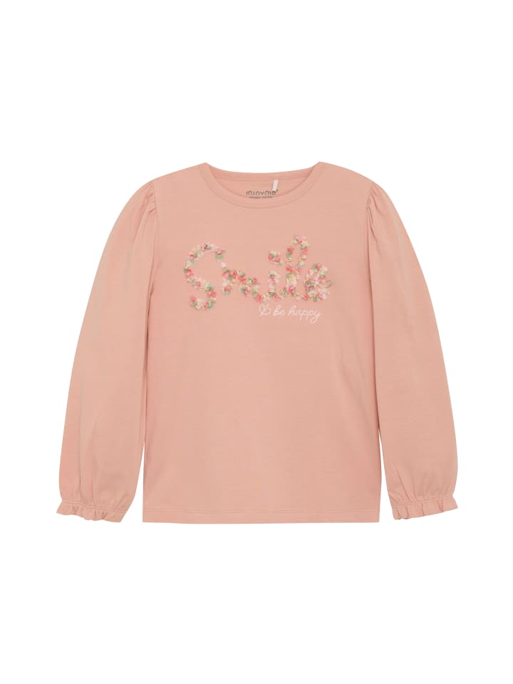 Minymo Longsleeve MIT-shirt LS 123381KW lässiges Longsleeve in Rot günstig kaufen