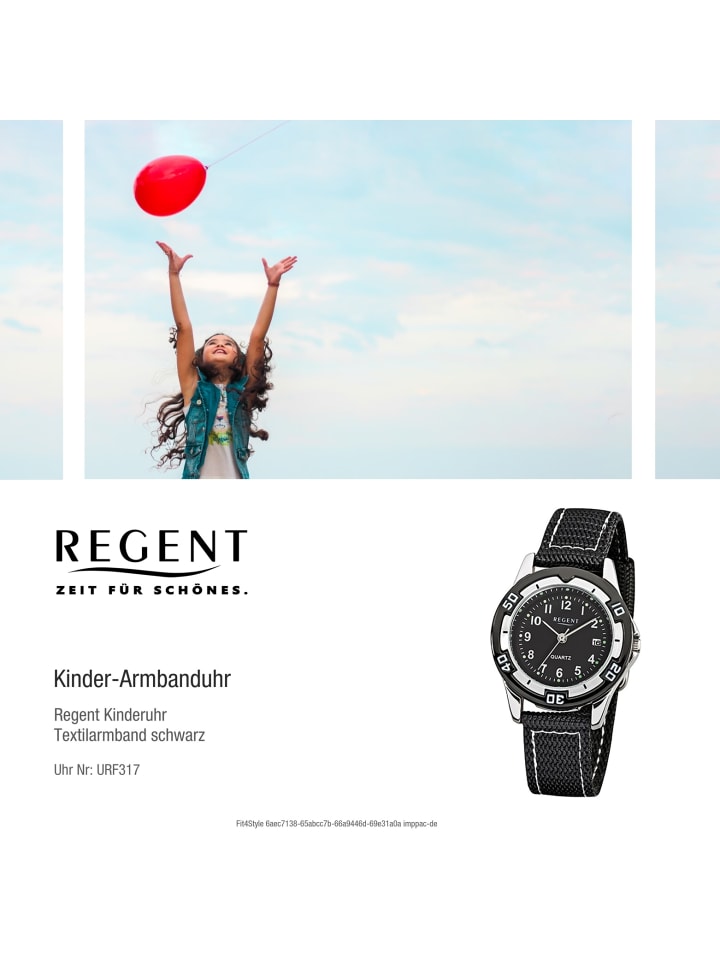 Regent Analog-Armbanduhr Regent Kinderuhren schwarz klein (ca. 29mm) günstig kaufen onesize