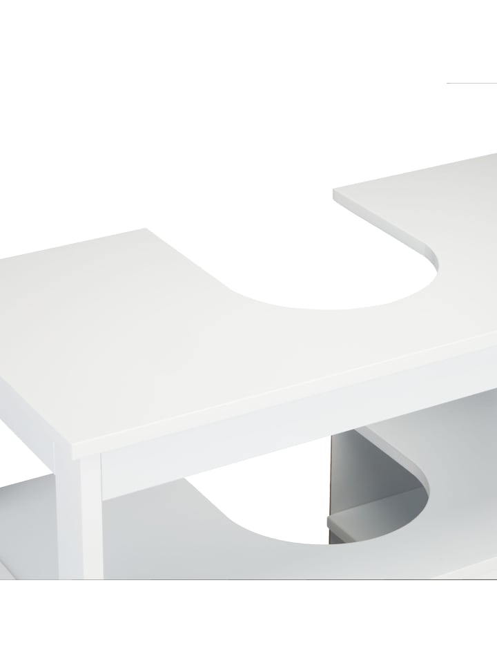 relaxdays Waschbeckenunterschrank in Weiß - (B)60 x (H)60 x (T)30 cm günstig kaufen onesize