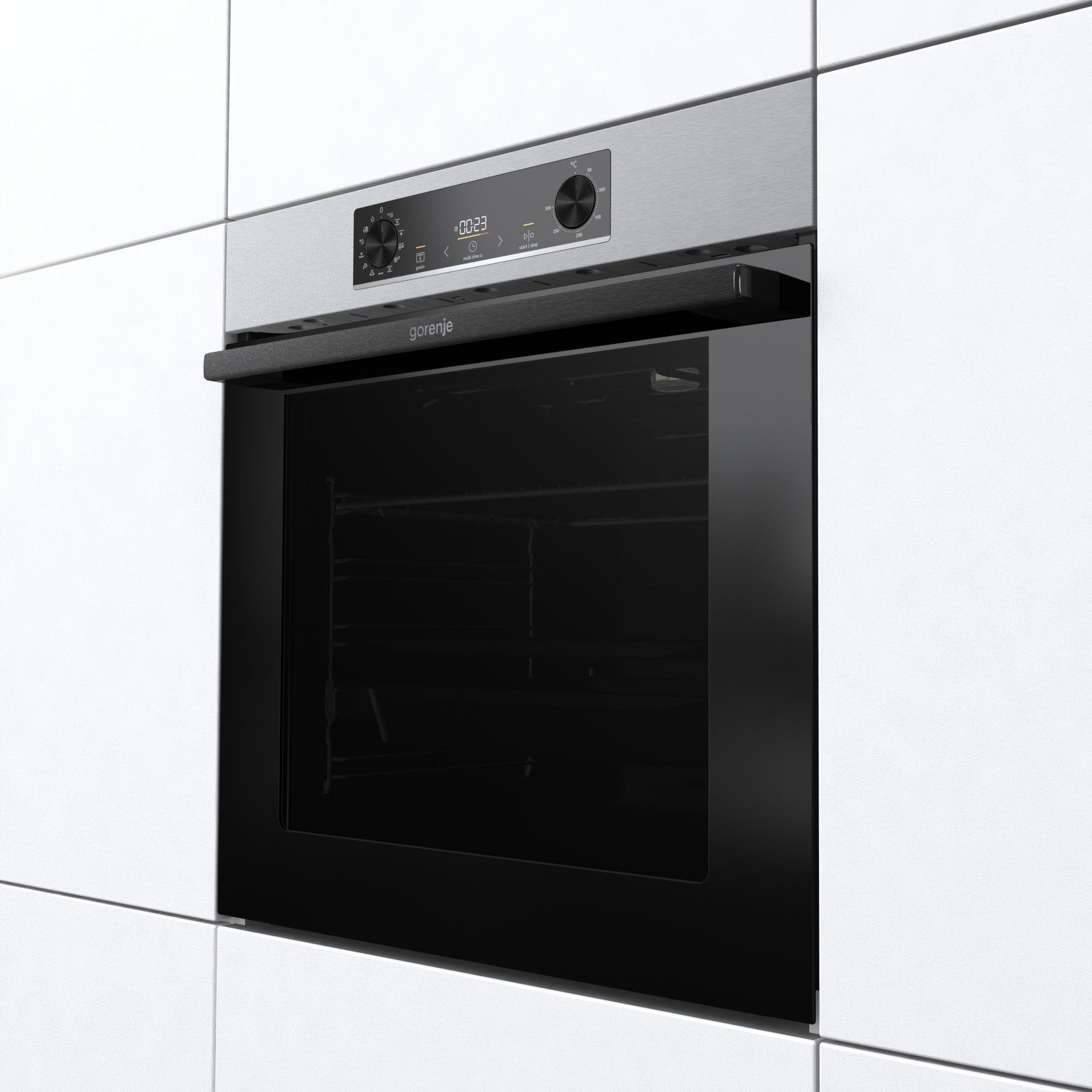 GORENJE Backofen-Set Pacific Backofen-Set Basic Induktion 2021, mit 1-fach-Teleskopauszug, Aqua Clean, AirFry Backofen & Induktionskochfeld
