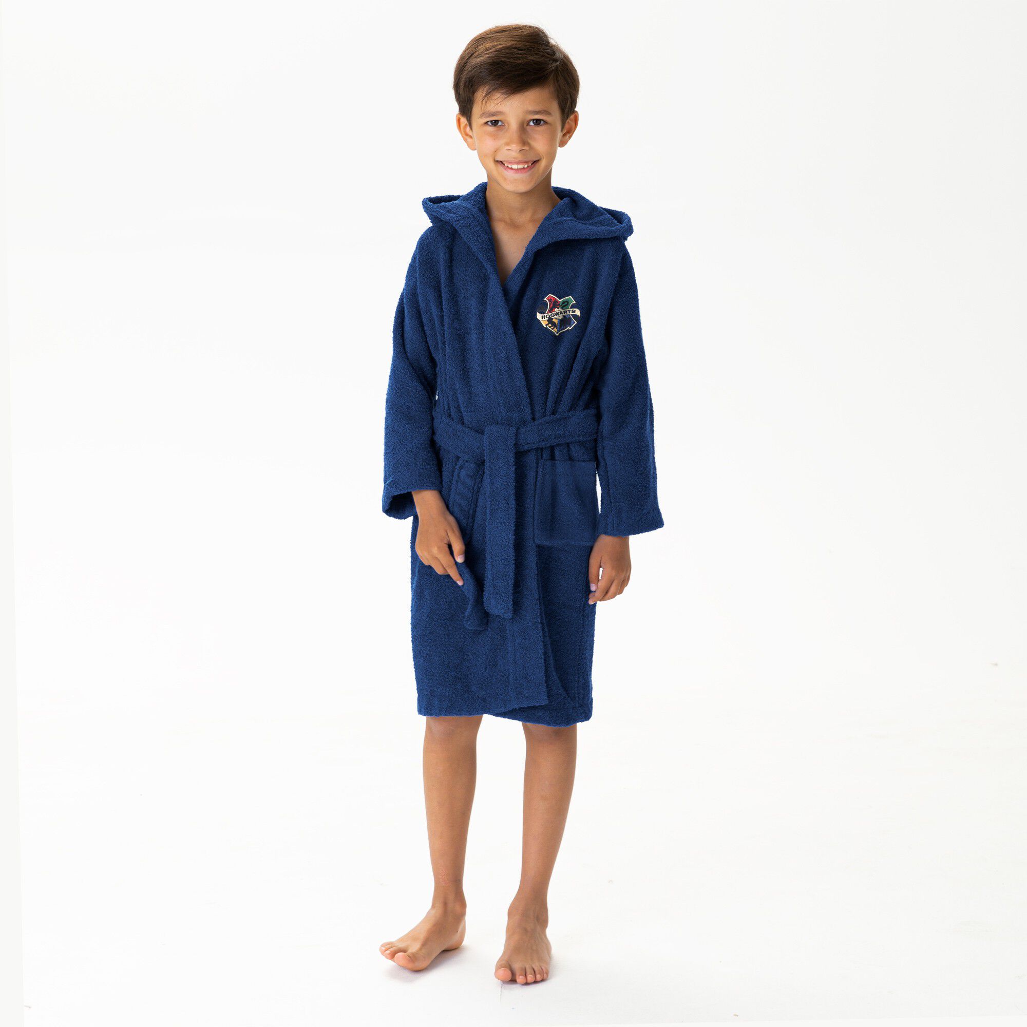 Peignoir de bain enfant Harry Potter col capuche
