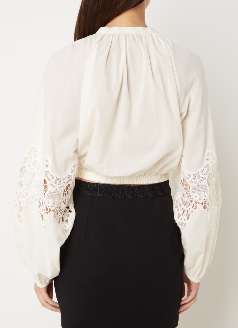 NIKKIE Bolzano crop top από οργανικό βαμβάκι με κέντημα