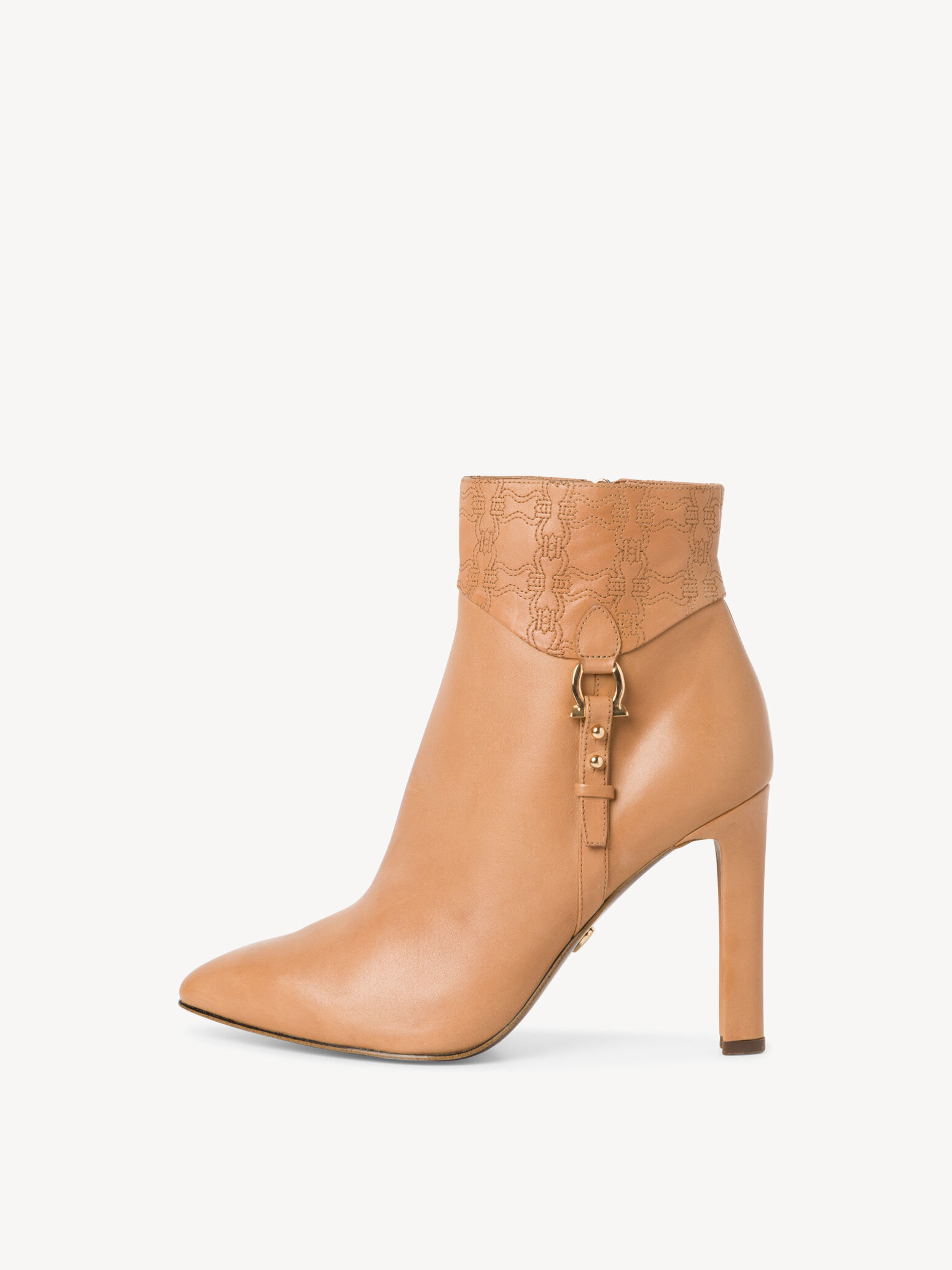 Bottine en cuir - marron