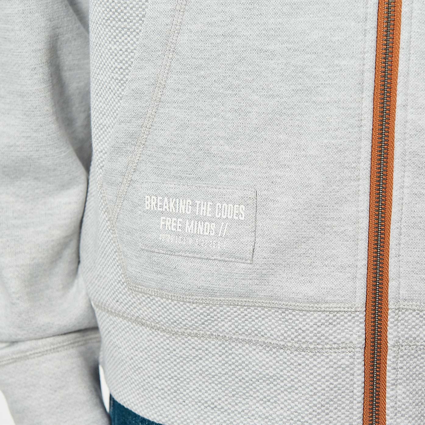 SOLA   Sweat zippé gris Homme