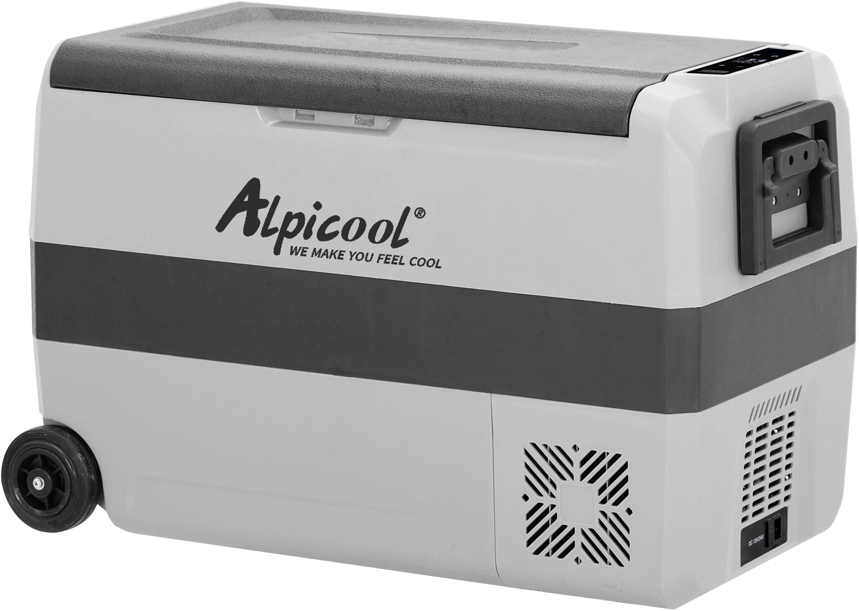 ALPICOOL Elektrische Kühlbox T50, 50 l, Kompressor-Kühlbox, im Fahrzeug und zu Hause nutzbar