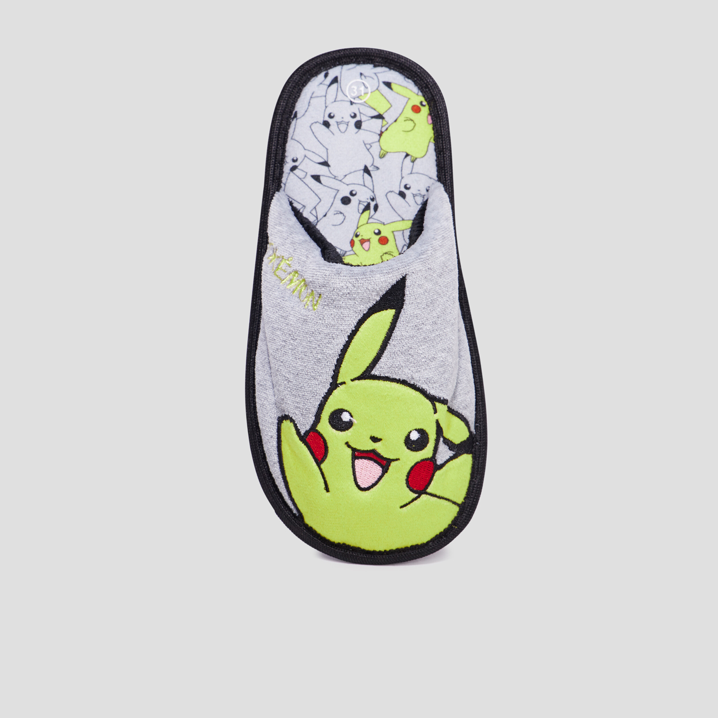 Chaussons mules Pokémon gris garçon | La Halle