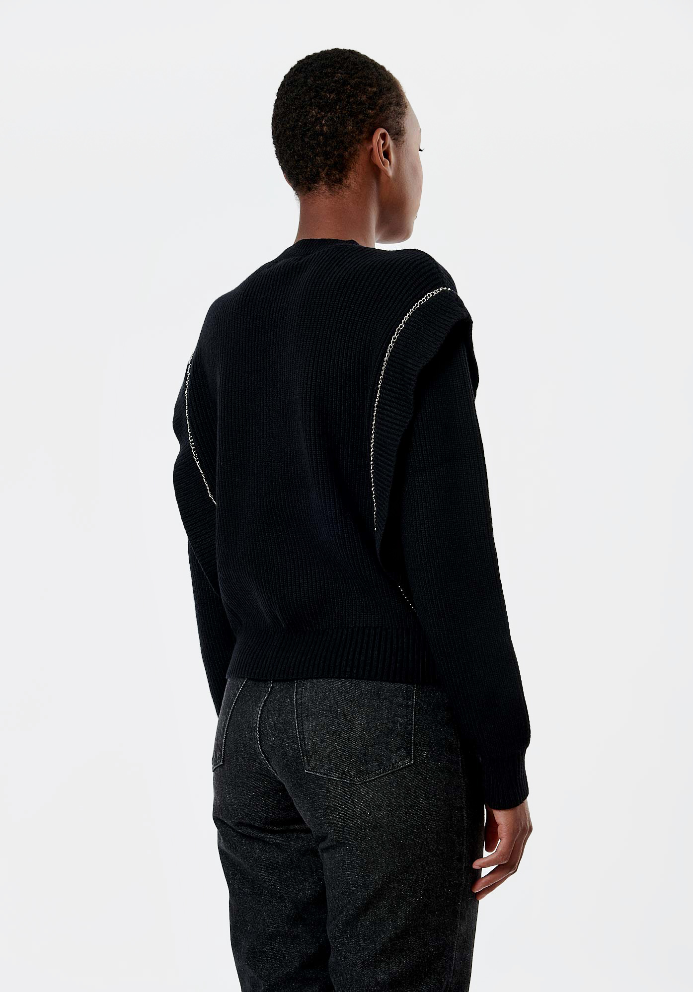 PEDRO  Pull noir femme