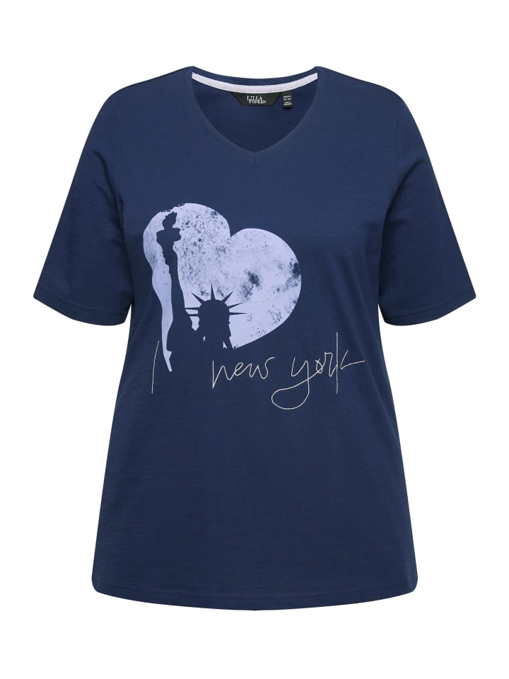 Ulla Popken Shirt in tintenblau günstig kaufen