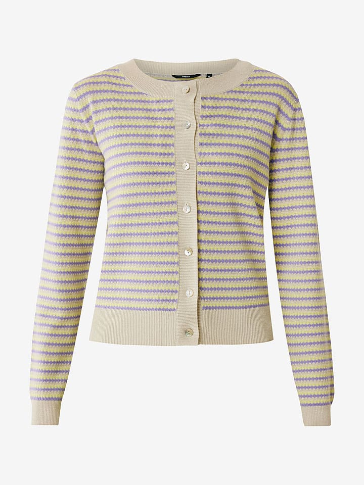 Mexx Cardigan in Beige/ Lila günstig kaufen