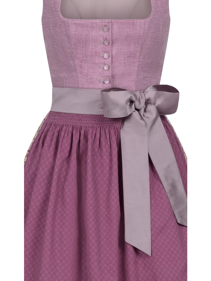 Nübler Midi Dirndl Gina in Flieder günstig kaufen