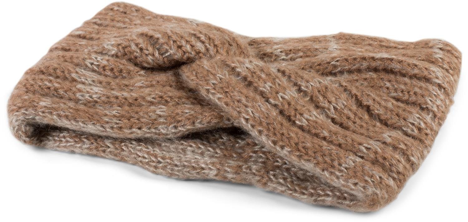 styleBREAKER Stirnband (1-St) Feinstrick Stirnband mit Twist Knoten