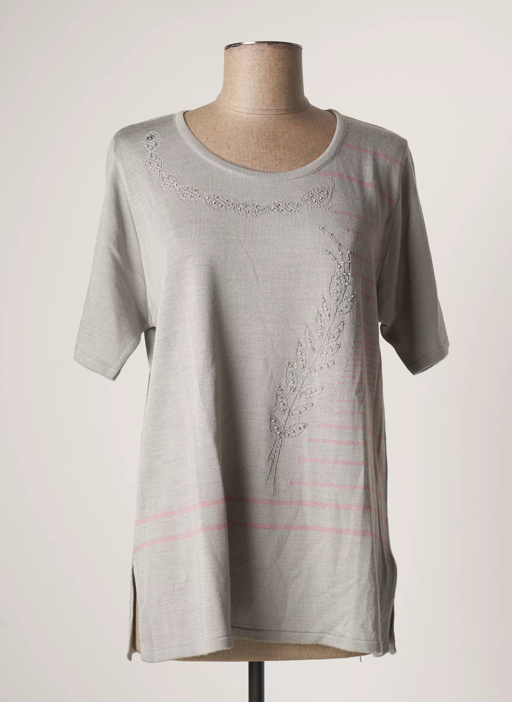 Quatre Vingt Jours Tshirts Femme couleur gris