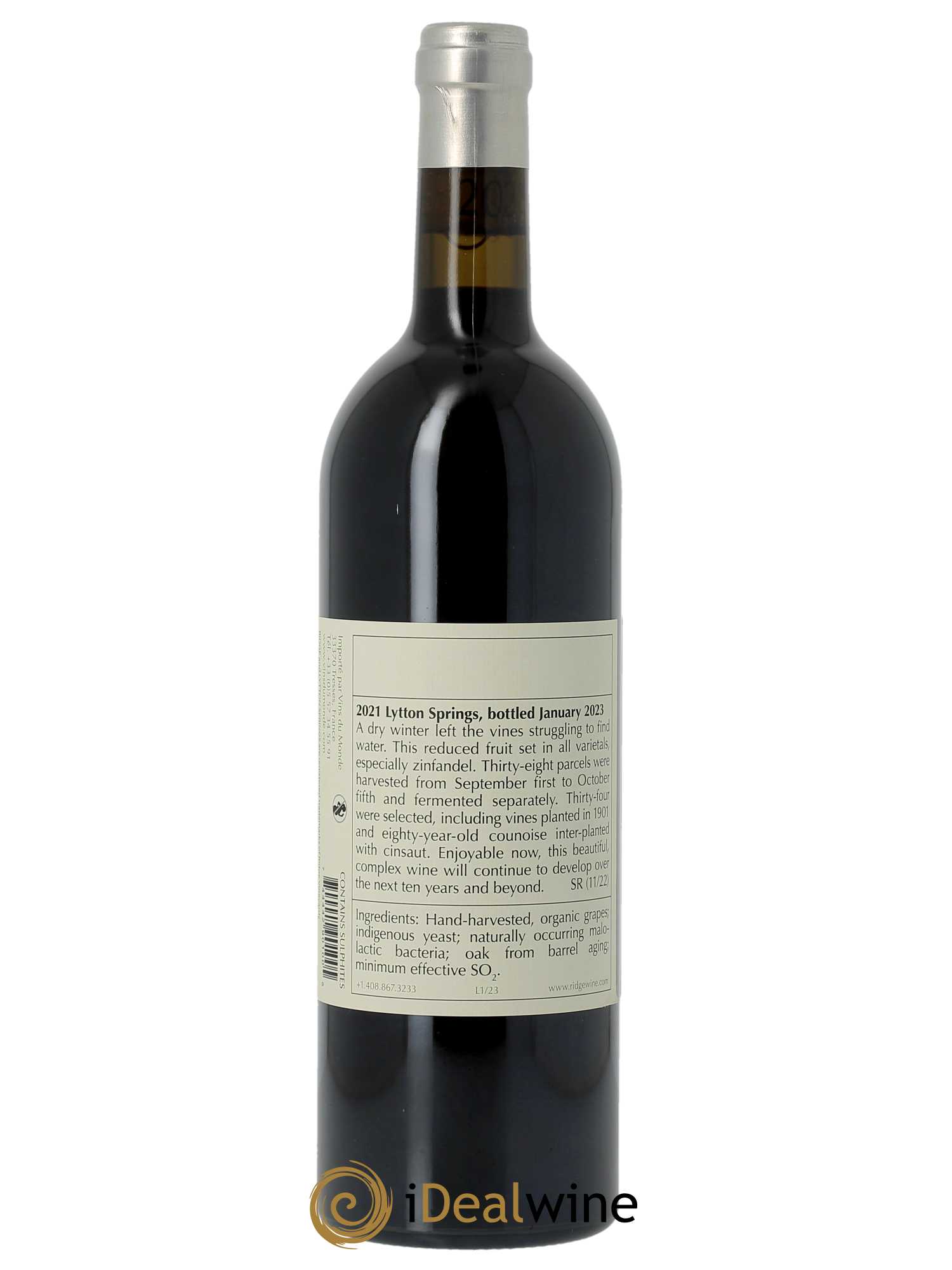 Dry Creek Valley Ridge - Lytton Springs Ridge Vineyards  2021 - Lot de 1 Bouteille