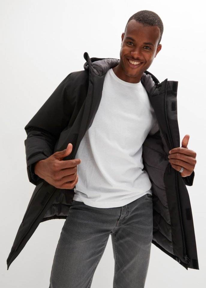 Hybrid-Thermo-Outdoorjacke mit Steppfutter