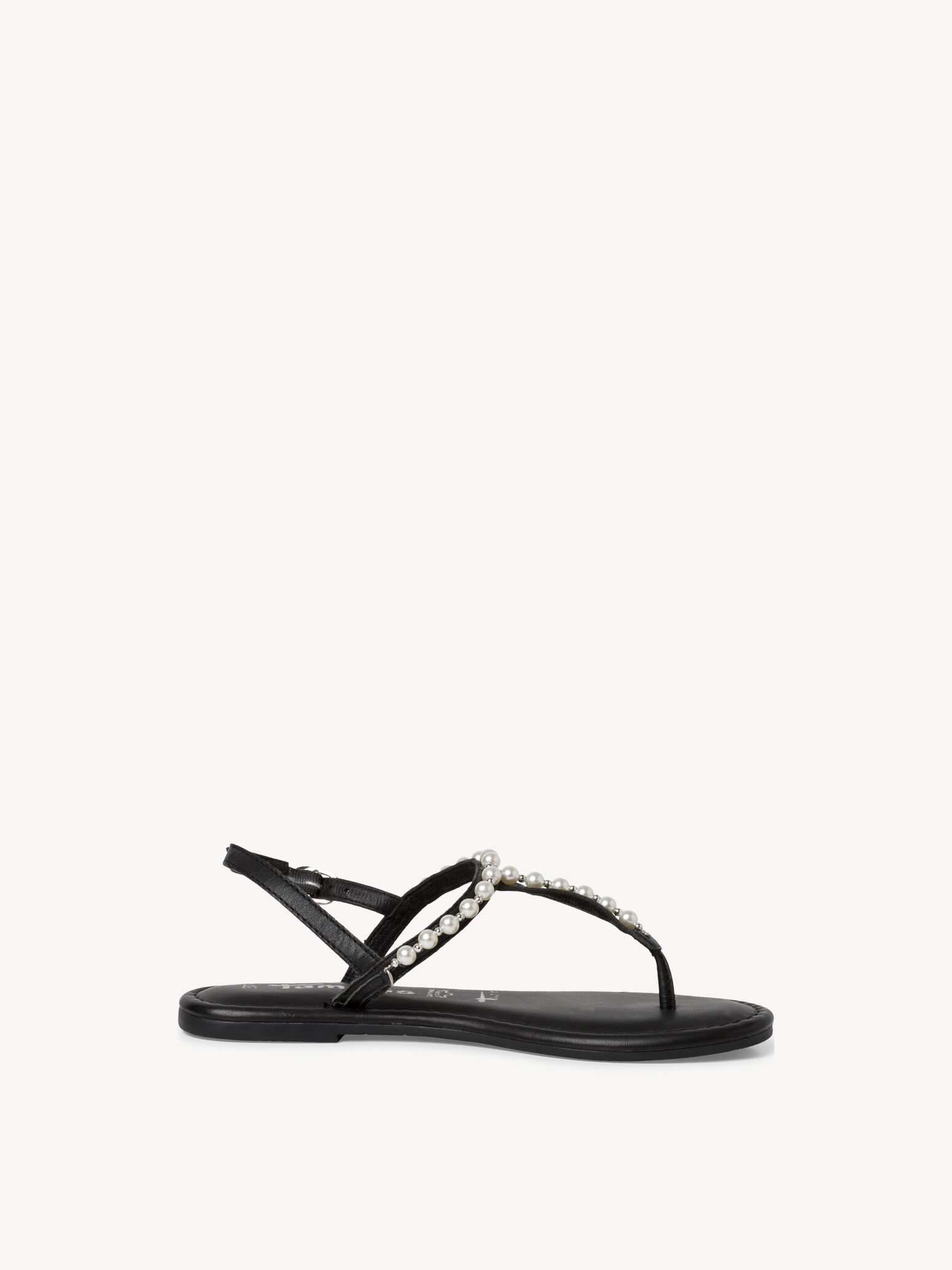 Sandale en cuir - noir