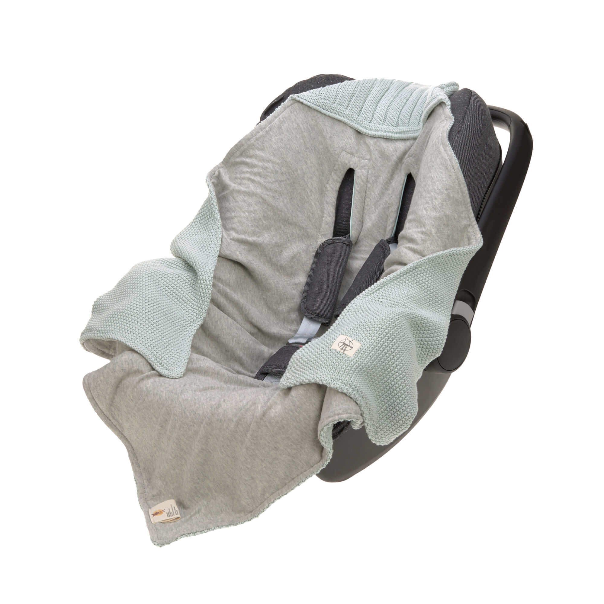 Einschlagdecke Baby - Bio Baumwolle, Light Mint