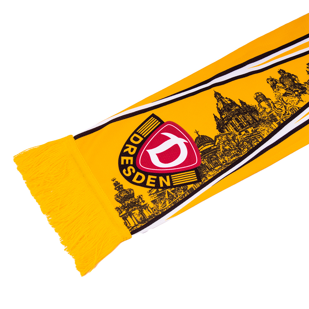 Seidenschal STREIFEN gelb