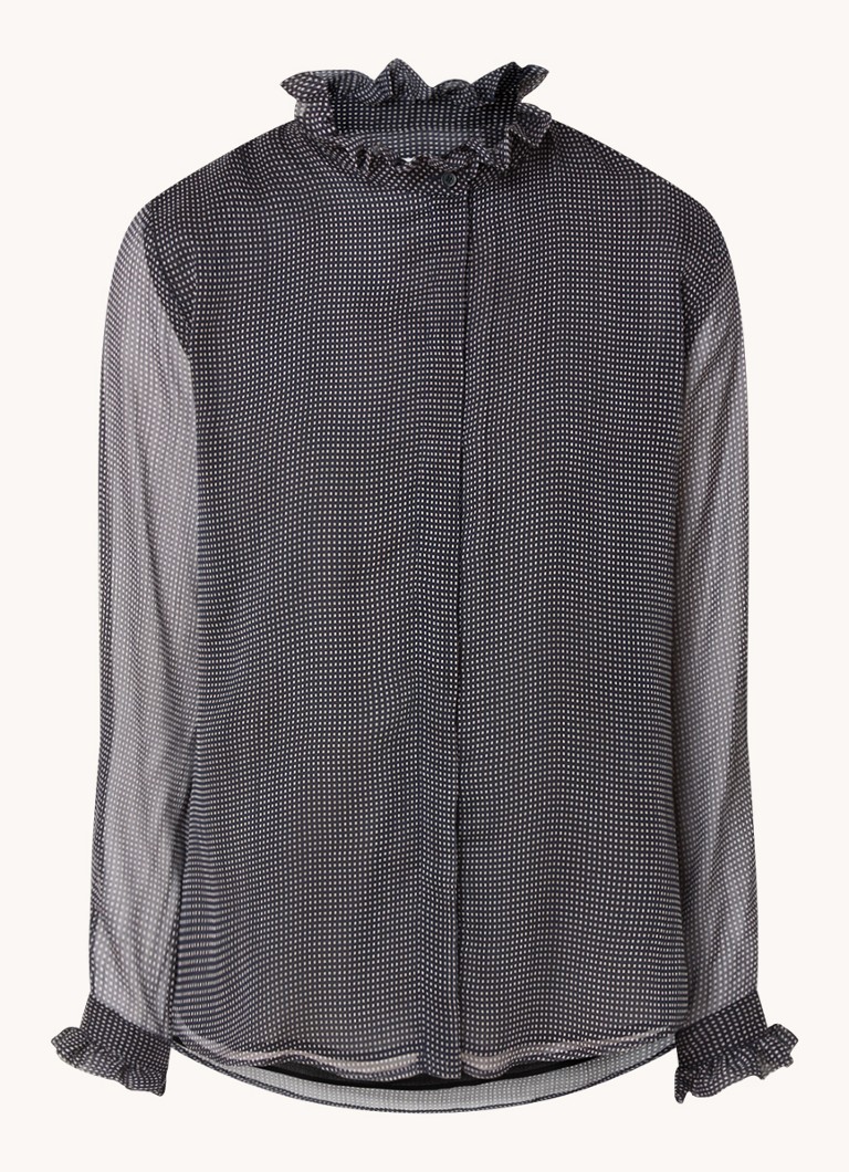 Claudie Pierlot  Semi-transparante blouse met stippenprint
