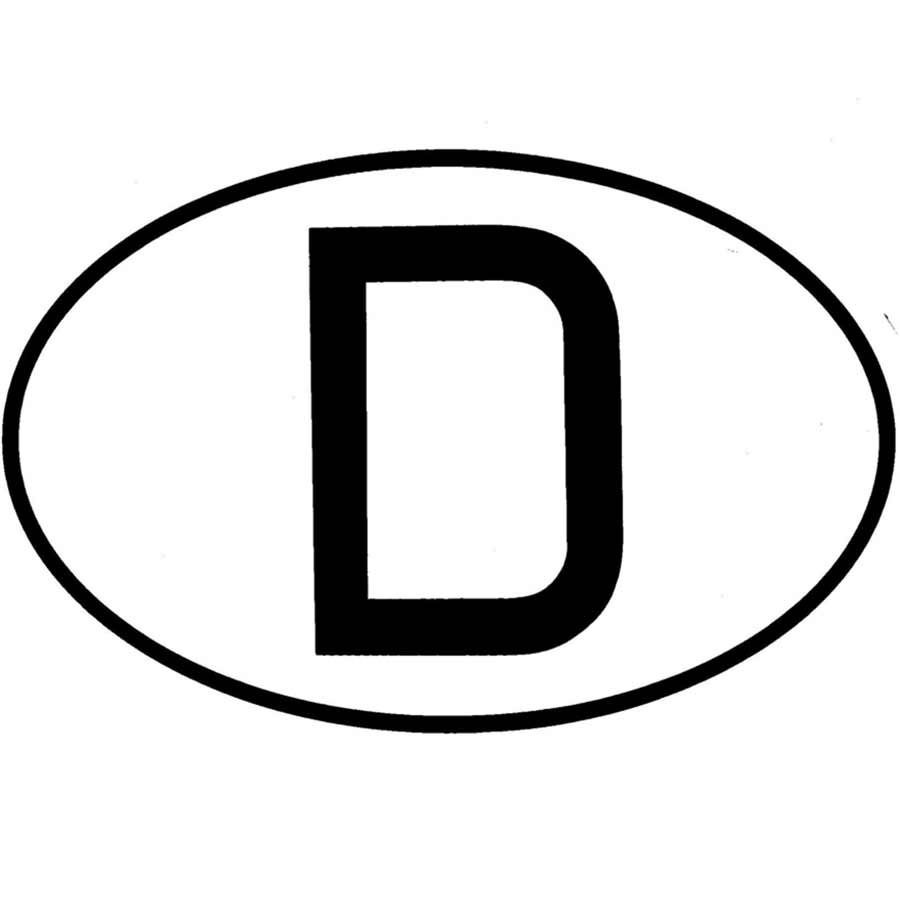 Aufkleber D-Schild groß - ATU