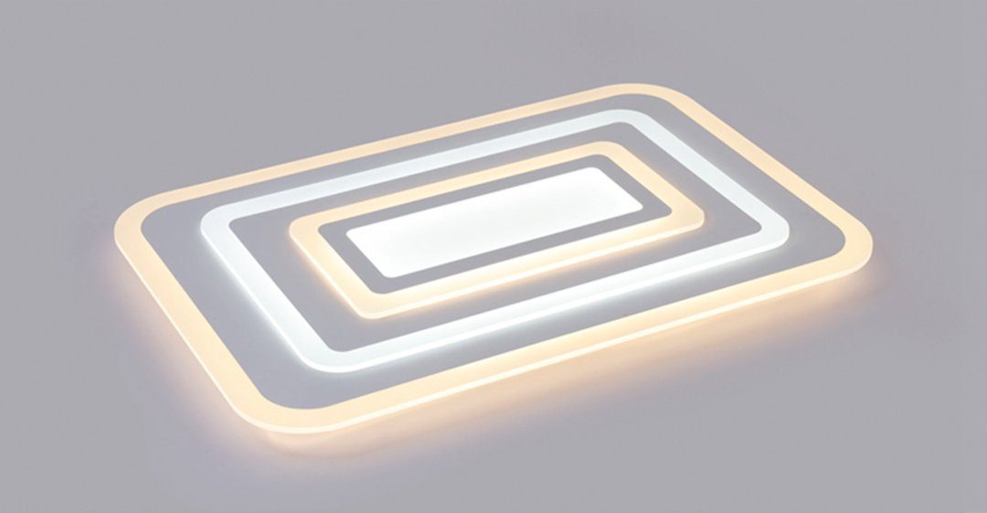 Woward LED Deckenleuchte ultradünn Deckenlampe dimmbar Smart WIFI Alexa/Google/Fernbedienung, LED fest integriert, dimmbar, App Steuerbar, Sprachsteuerung, Dimmbar