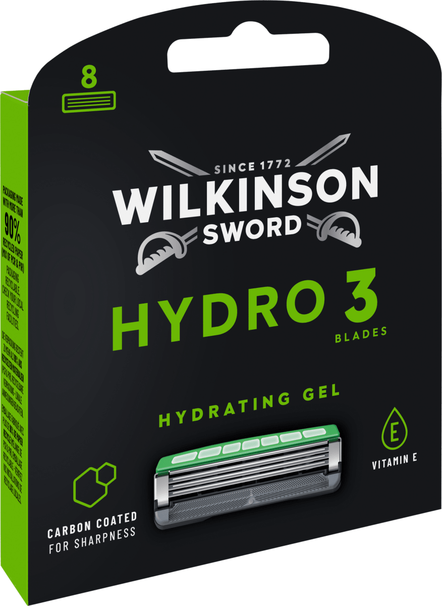 Rasierklingen, Hydro 3, 8 St