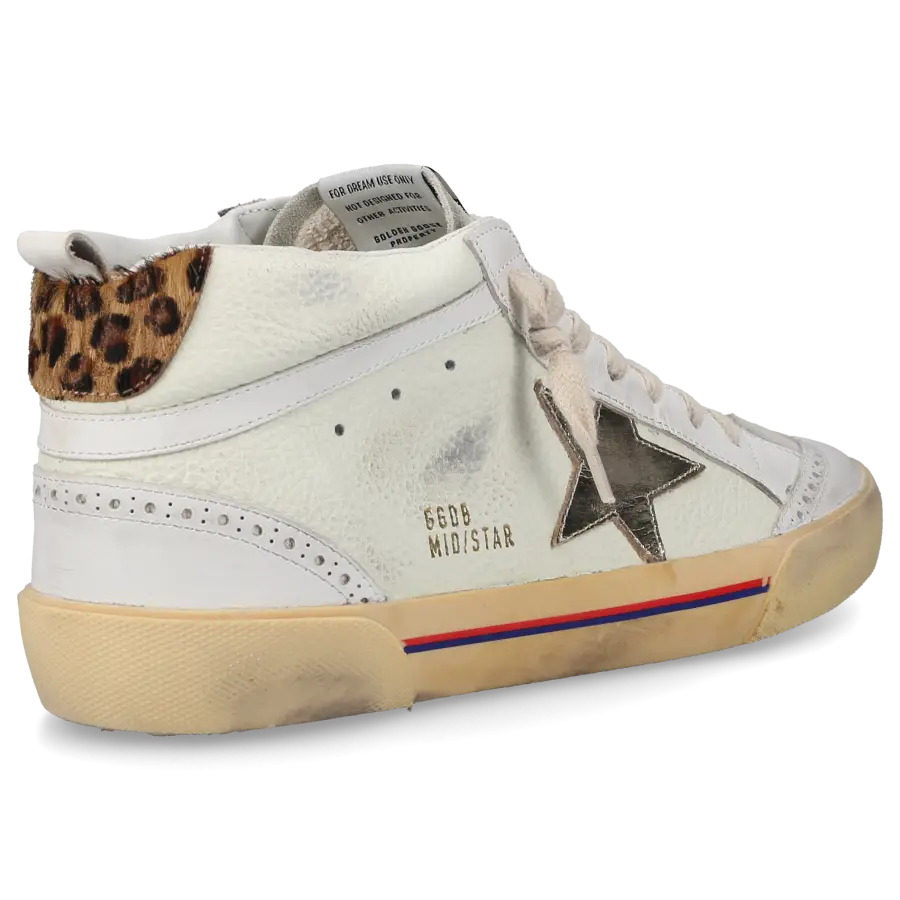 Golden Goose - Sneaker high MIDSTAR Kalbsleder - weiß