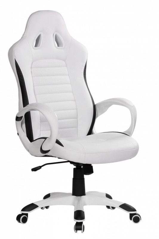 Amstyle Chefsessel Sport, Weiß