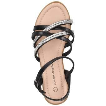 Claudia Ghizzani Sandale in schwarz