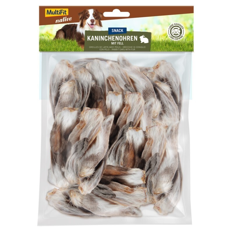 MultiFit Snacks MultiFit Kaninchenohren 100g