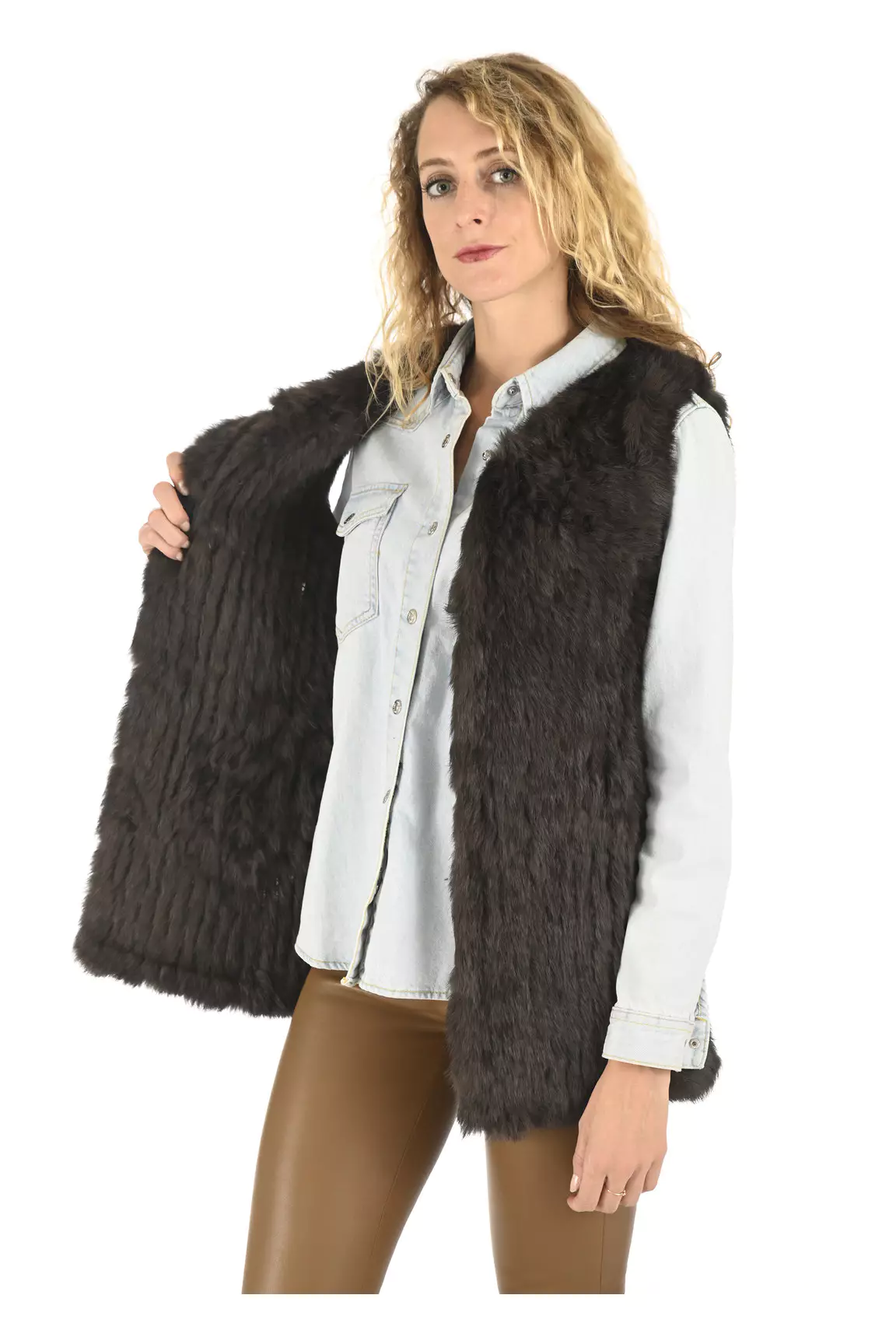 La Canadienne Autres Gilets Femme couleur vert
