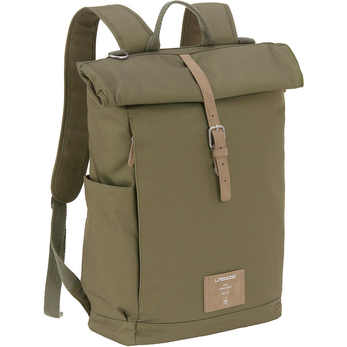Wickelrucksack Rolltop olive, inkl. Zubehör & Wickelunterlage