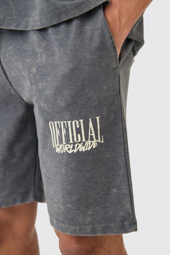 Lockere Shorts mit Print