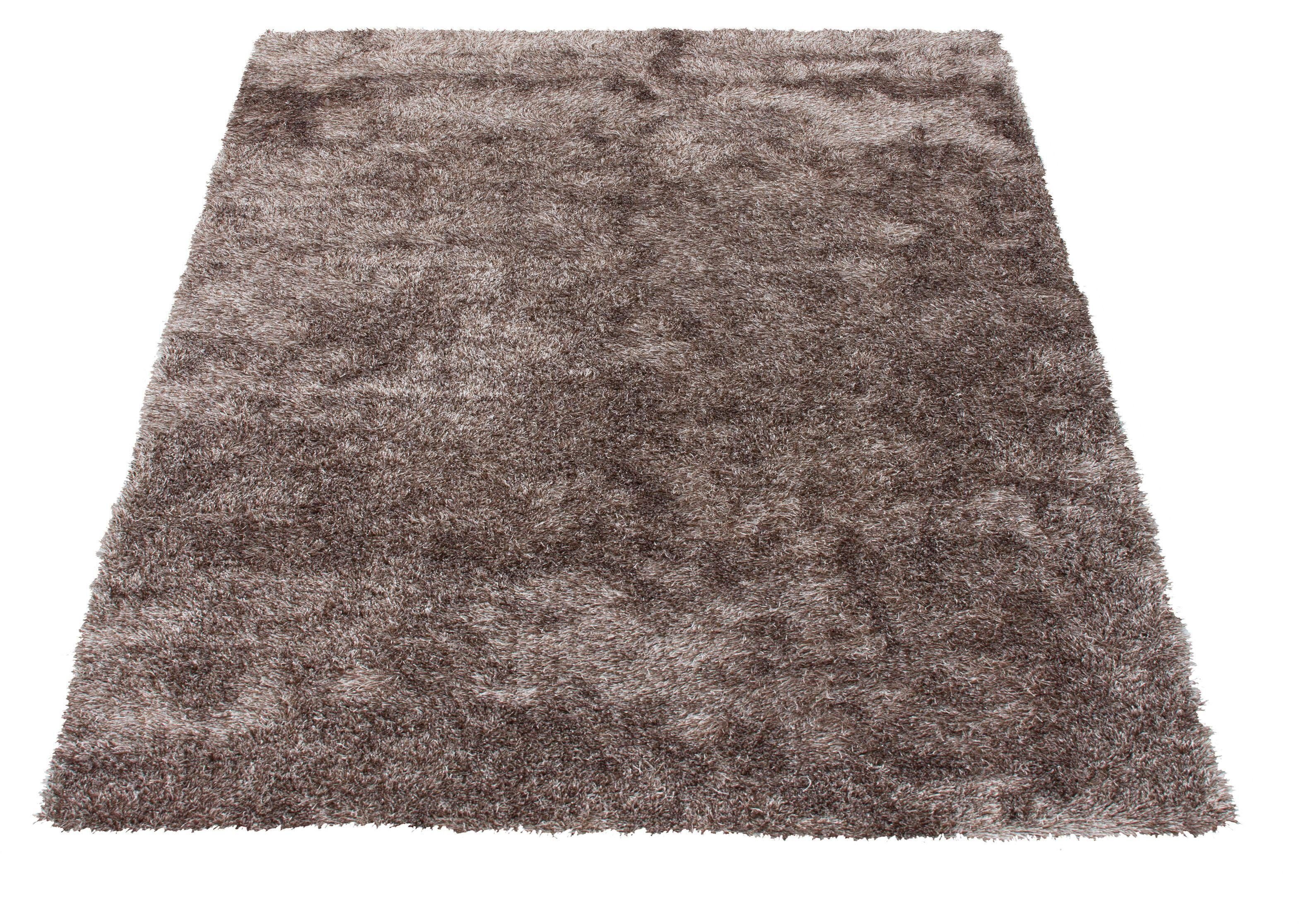Hochflor-Teppich Alga, Bruno Banani, rechteckig, Höhe: 40 mm, Uni-Farben, besonders weich und kuschelig
