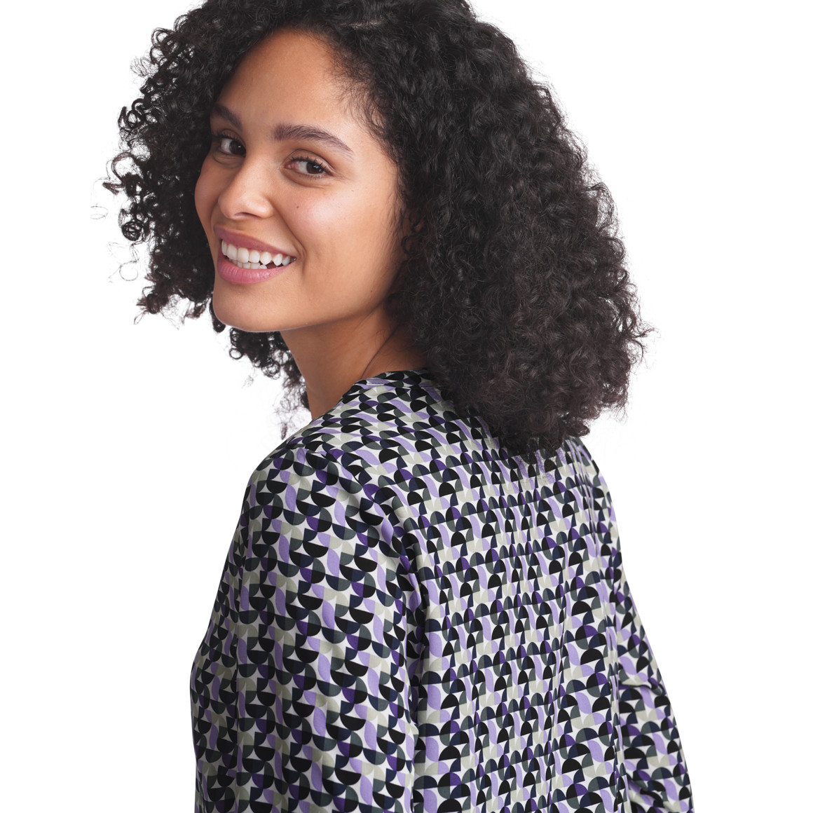 Damen Bluse mit Allover-Muster