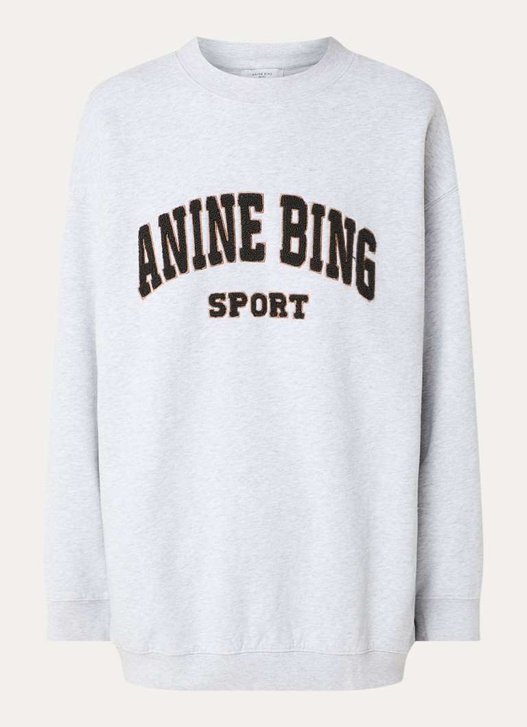 Pull oversize Anine Bing Tyler avec logo brodé