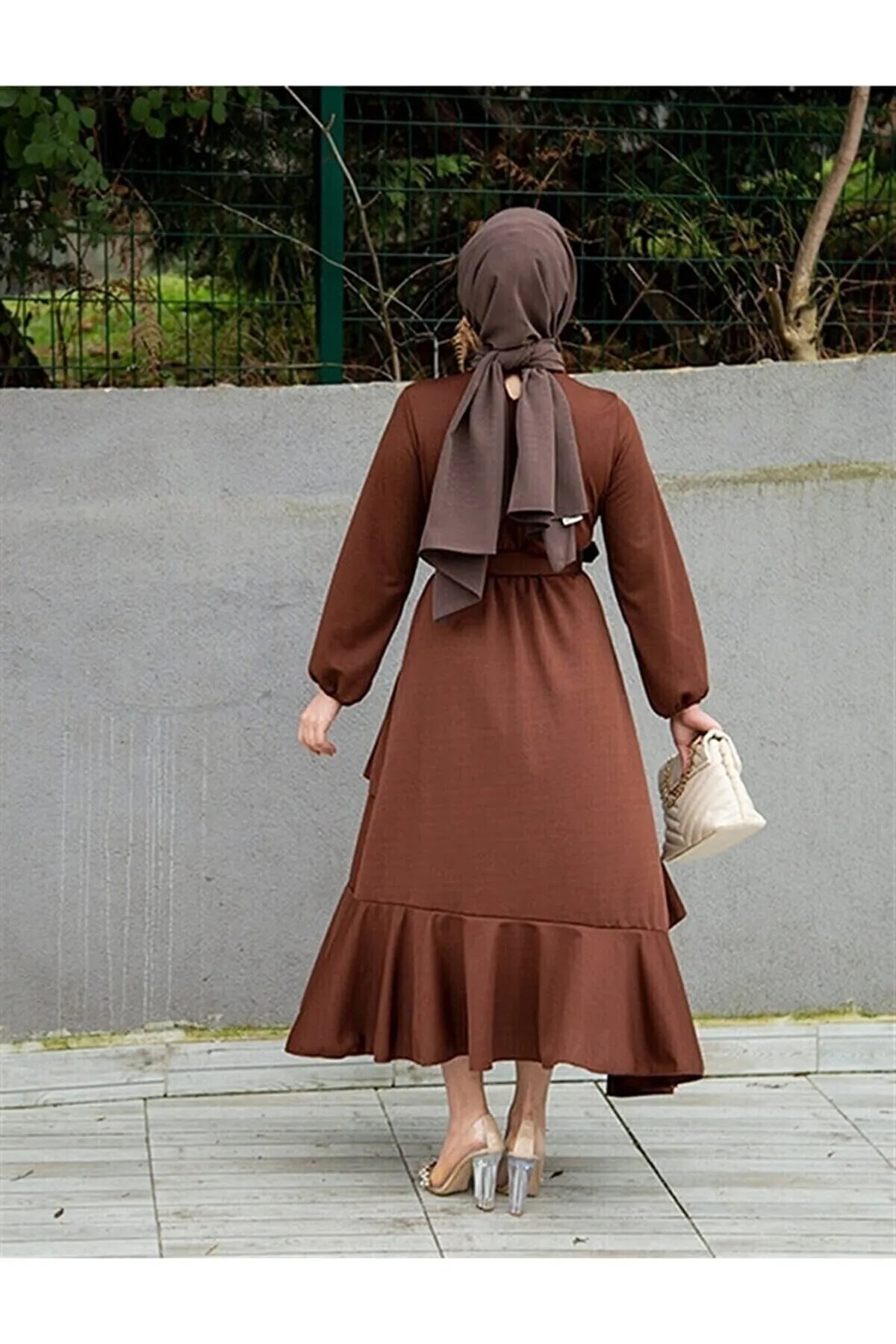 VOLT CLOTHİNG  Kleid - Braun - A-Linie