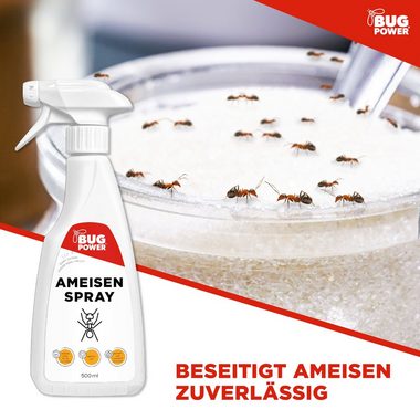 BugPower Insektenspray Ameisen Spray - effektiv gegen Ameisen, 500 ml, 1-St.