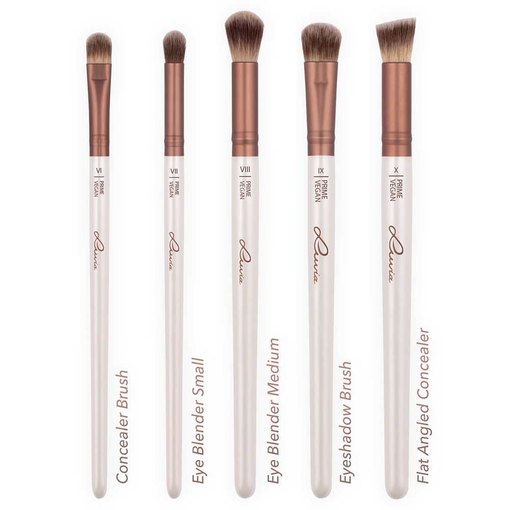 luvia Prime Vegan Set de Pinceaux Professionnels
