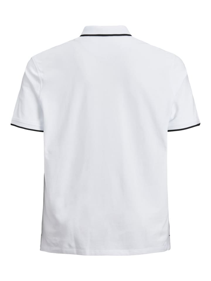 JACK & JONES PLUS Poloshirt in White günstig kaufen