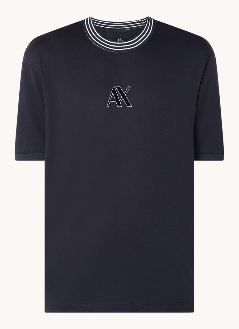Armani Exchange póló flokk logós nyomtatással