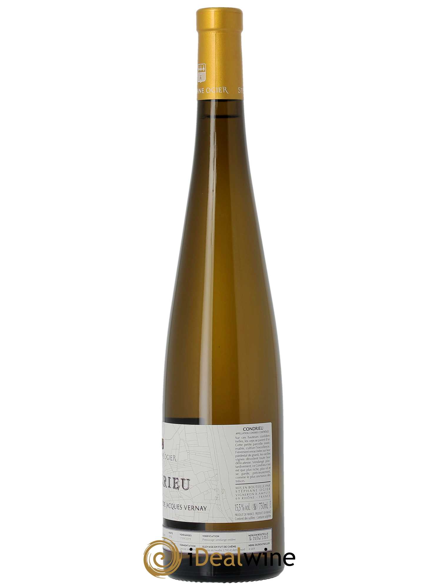 Condrieu Les Vieilles Vignes de Jacques Vernay Stéphane Ogier  2019 - Lot de 1 Bouteille